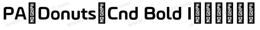 PA-Donuts-Cnd Bold I字体转换